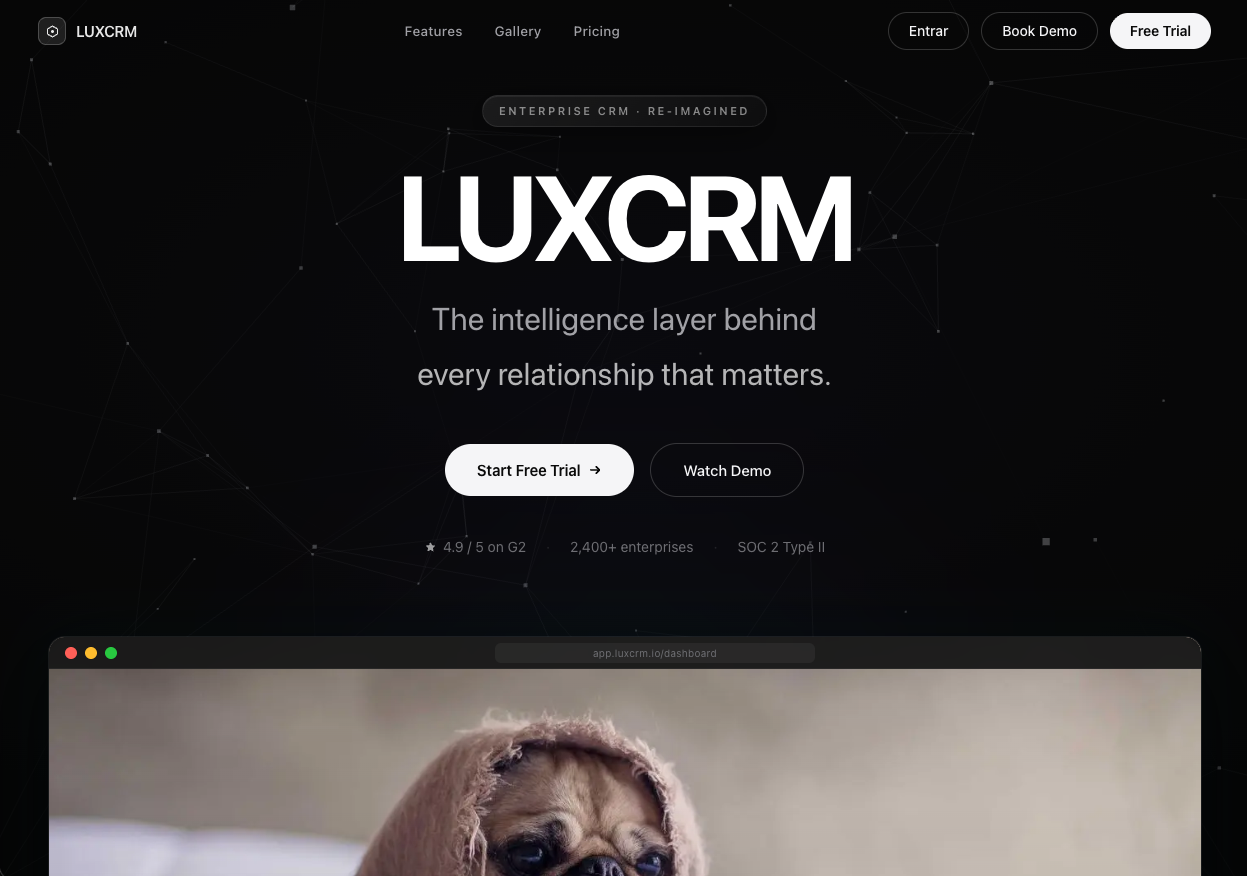 LUXCRM — CRM enterprise reimaginado
